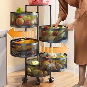 Round Shape 6 Layer Kitchen Rack
