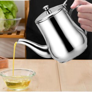 3 pic Cooking Oil Filter Container Stainless Steel 750ml